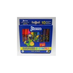 MARCADOR LAVABLES NORMA GIGANTES 10CLS