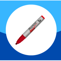 MARCADOR PERMANENTE SIGNAL XTRA 0.7MM ROJO RECARGABLE