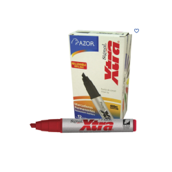 MARCADOR PERMANENTE SIGNAL XTRA 0.7MM ROJO RECARGABLE