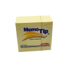 NOTAS ADHESIVAS JANEL MEMOTIP CUBO 3X3"400H AMARILLA