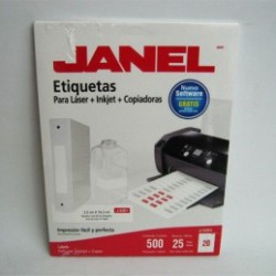 ETIQUETA LASER+INKJET 2.5X10.2CMS 500E J5261 JANEL