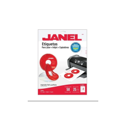 ETIQUETA LASER+INKJET 117 CDR DVD 50E J5931 JANEL
