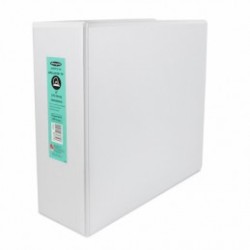 CARPETA VINIL PANORAMICA 386 CARTA BLANCA 4" ARILLO EN D 860HJ