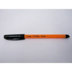 BOLIGRAFO PUNTO FINO 0.7MM PIN POINT NEGRA BARRIL AMARILLO