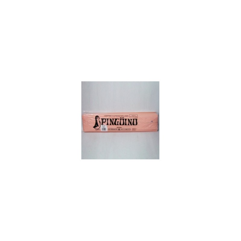 PAPEL CREPE 21 SALMON PINGUINO 0.50X2MTS