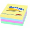 NOTAS ADHESIVAS JANEL MEMOTIP CUBO PASTEL 3X3 400H