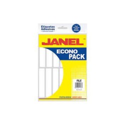 ETIQUETA BLANCA JANEL ECONOPACK FILE 20X105MM