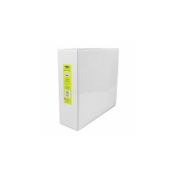 CARPETA DE VINIL PANORAMICA BLANCA 3" WILSON JONES ARILLO "O" CARTA 625 HOJAS