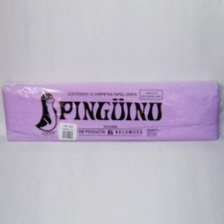 PAPEL CREPE 09 LILA PINGUINO 0.50X2MTS