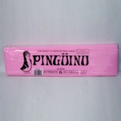 PAPEL CREPE 06 ROSA PALIDO PINGUINO 0.50X2M