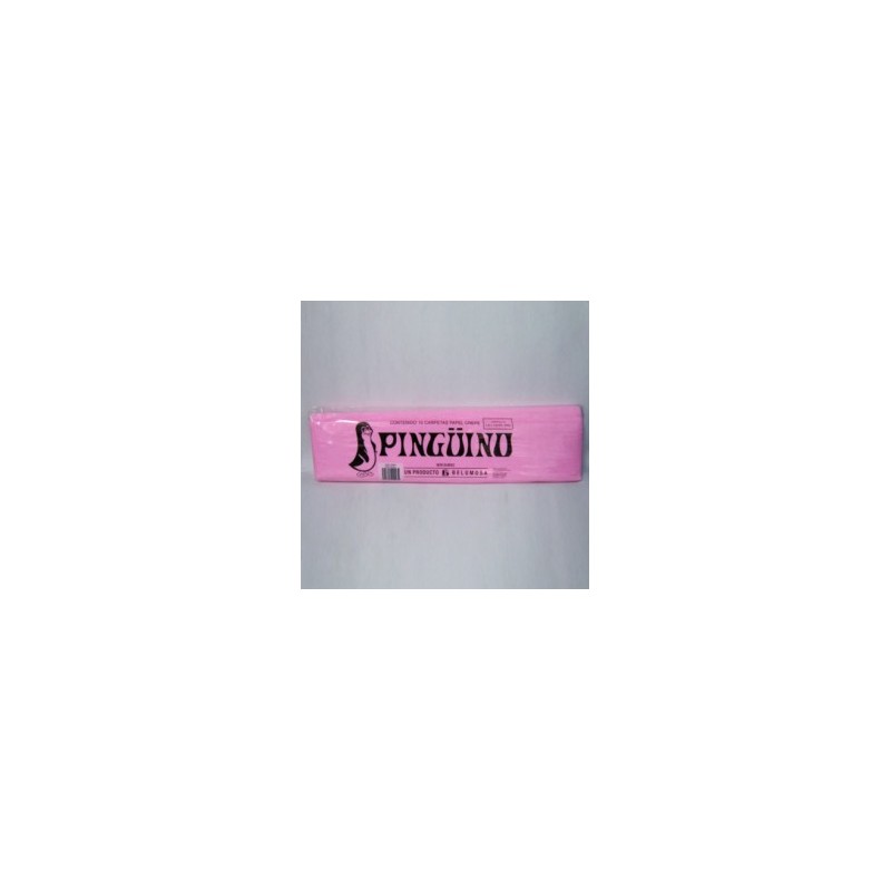 PAPEL CREPE 06 ROSA PALIDO PINGUINO 0.50X2M