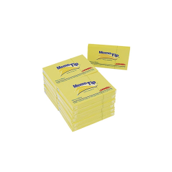 NOTAS ADHESIVAS JANEL MEMOTIP 3X2"100H AMARILLA