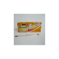 BOLIGRAFO BIC PUNTO MEDIANO DIAMANTE ROJO