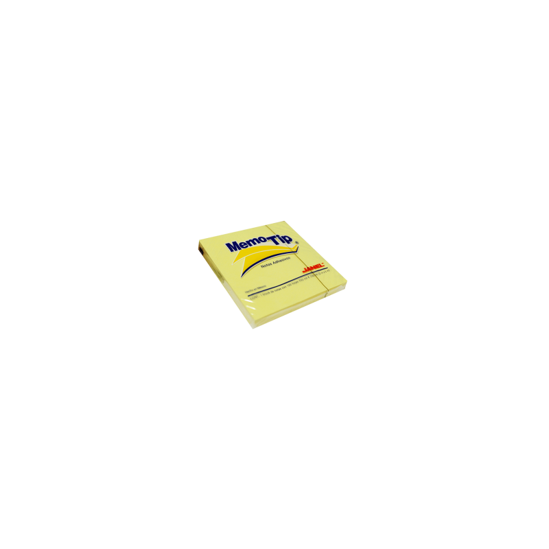 NOTAS ADHESIVAS JANEL MEMOTIP 3X3"100H AMARILLA