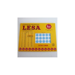 ETIQUETA CHICA FLOURES AZUL LESA 0 11MM 1056