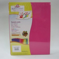 PAPEL CARTA ROSA BRILLANTE 100H EUROCOLOR