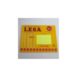 ETIQUETA CHICA FLOURES AMARILLA LESA 38X13MM 252