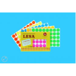 ETIQUETA CHICA FLOURES LESA NARANJA 0 25MM 240