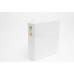 CARPETA VINIL CARTA KINERA 2.5" ARILLO EN (O) BLANCA