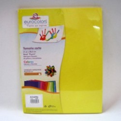 PAPEL CARTA AMARILLO 100H EUROCOLOR