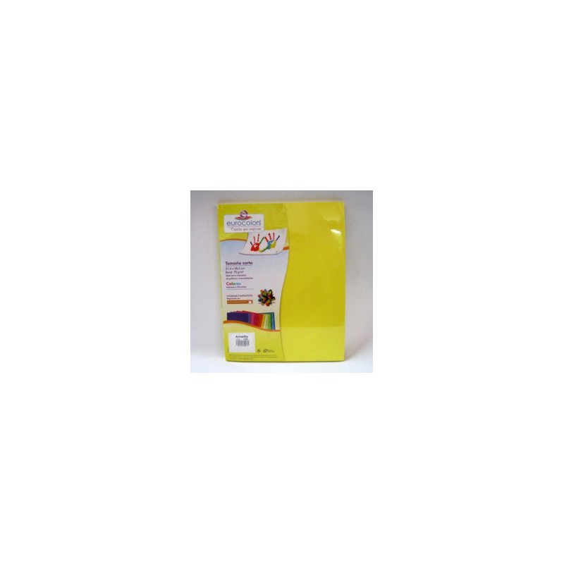 PAPEL CARTA AMARILLO 100H EUROCOLOR