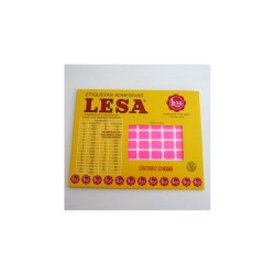 ETIQUETA CHICA FLOURES ROSA LESA 12X9MM 1080