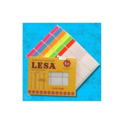 ETIQUETA CHICA FLOURES AMARILLO LESA 49X33MM 96