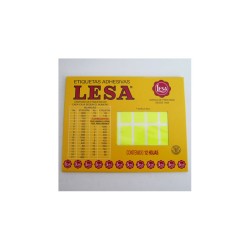 ETIQUETA CHICA FLOURES AMARILLO LESA 24X13MM 432