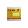 ETIQUETA CHICA FLOURES AMARILLO LESA 24X13MM 432
