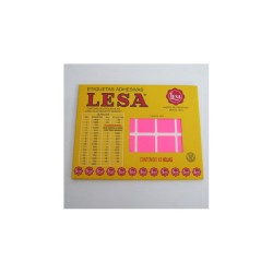 ETIQUETA CHICA FLOURES ROSA LESA 47X21MM 144