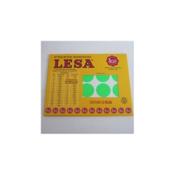 ETIQUETA CHICA FLOURES VERDE LESA 0 25MM 240