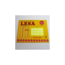 ETIQUETA CHICA FLOURES AMARILLA LESA 12X9MM 1080