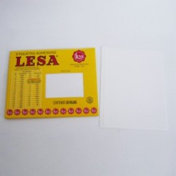 ETIQUETA CHICA BLANCA LESA 101X46MM 60