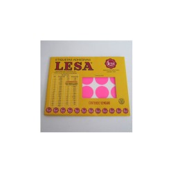 ETIQUETA CHICA FLOURES ROSA LESA 0 25MM 240