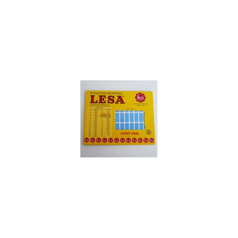 ETIQUETA CHICA FLOURES AZUL LESA 20X8MM 840