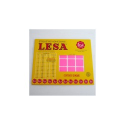 ETIQUETA CHICA FLOURES ROSA LESA 18X18MM 420