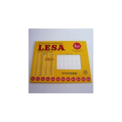 ETIQUETA CHICA BLANCA LESA 12X9MM 1800