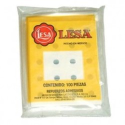 ETIQUETA REFUERZO ADHESIVA LESA PARA CARPETA 100PZ